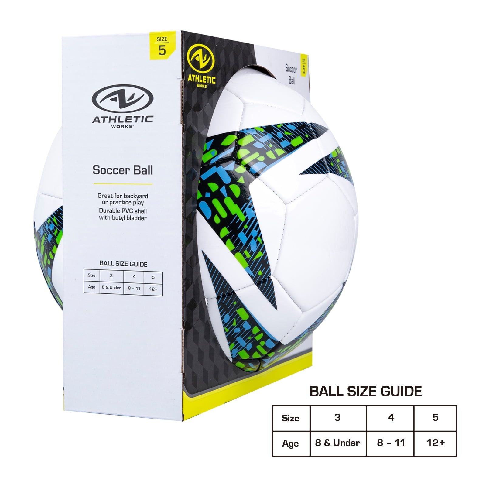 Size 5 Indoor & Outdoor Soccer Balls (4-Pack)