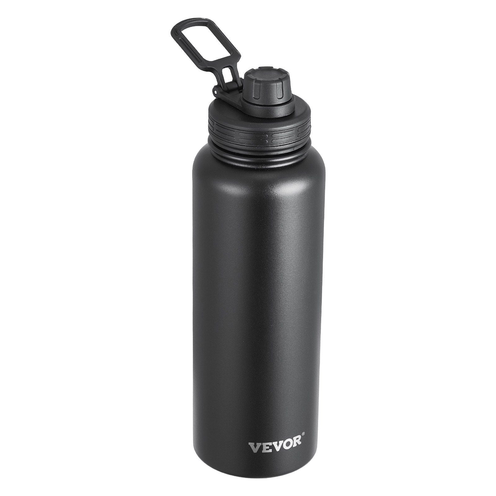 40 Oz tumbler Insulated rambler Stainless Steel with Wide Mouth Lid Black