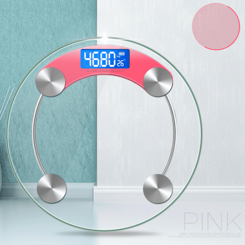 Transparent LCD Bathroom Scale