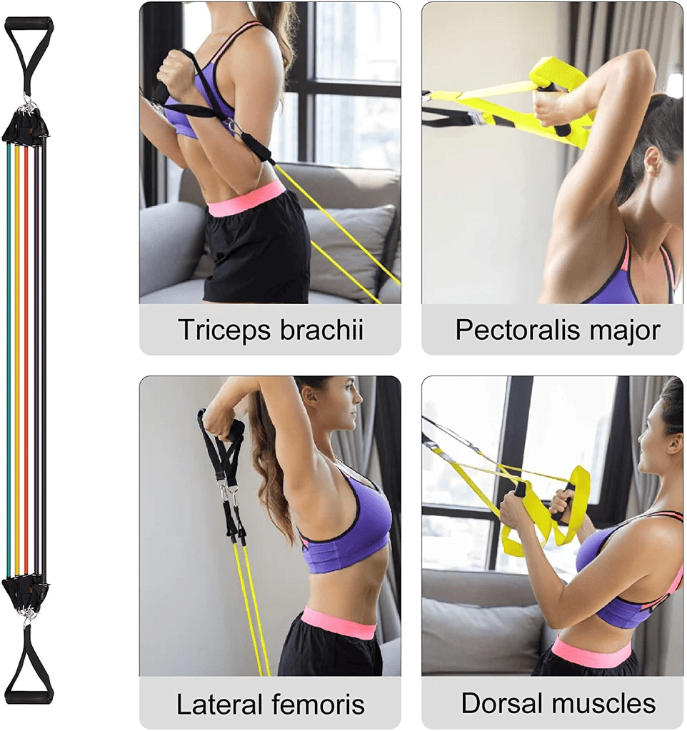 Resistance Bands Set with Door Anchor, Handles & Ankle Straps