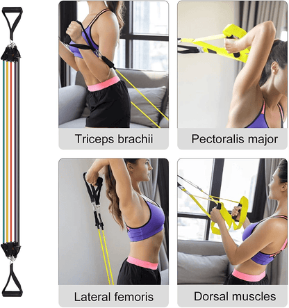 Resistance Bands Set with Door Anchor, Handles & Ankle Straps