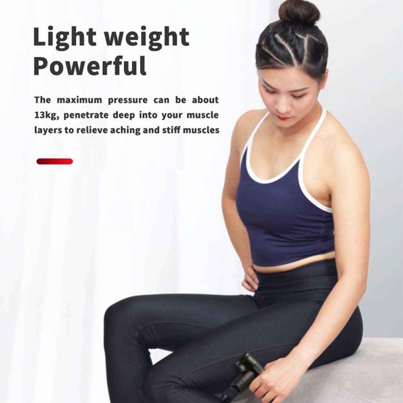 Percussive Gun Deep Tissue with 4 Adjustable Speeds & 4 Heads