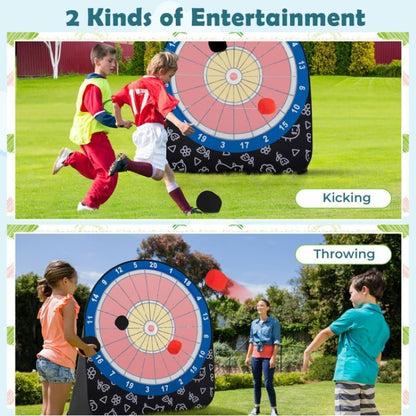 Large Dart Board with Kick Balls