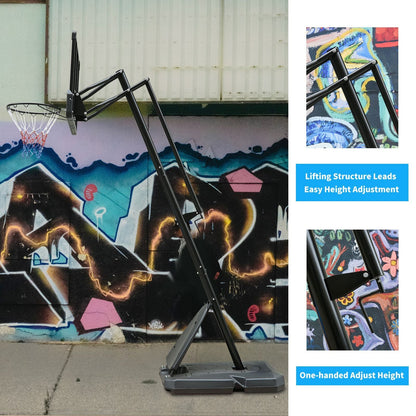 Portable Indoors & Outdoors Basketball Hoop