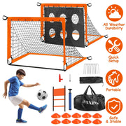 Portable Kids Soccer Training Goal Set