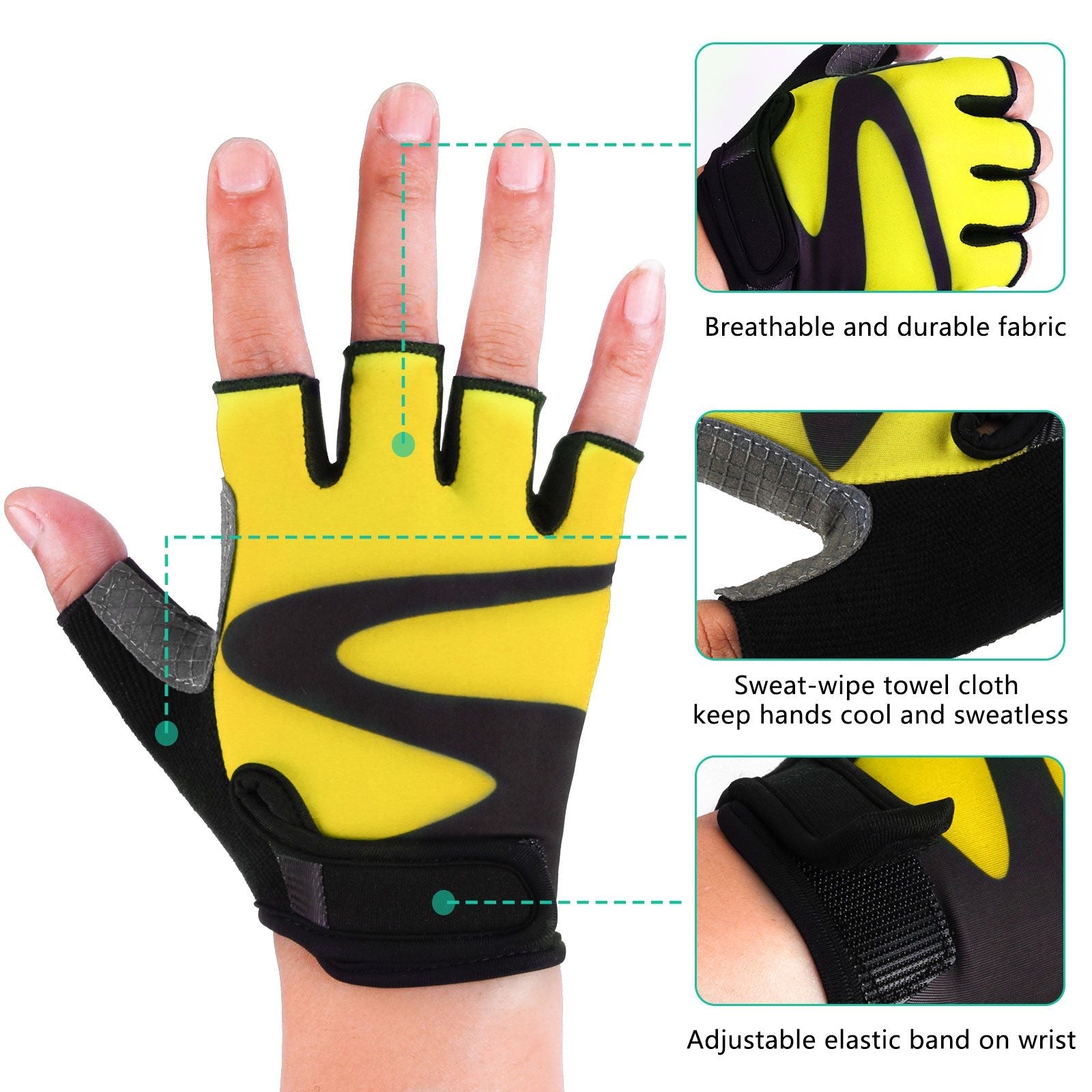Multi-Functional Weight Lifting, Motorcycle & Cycling Gloves