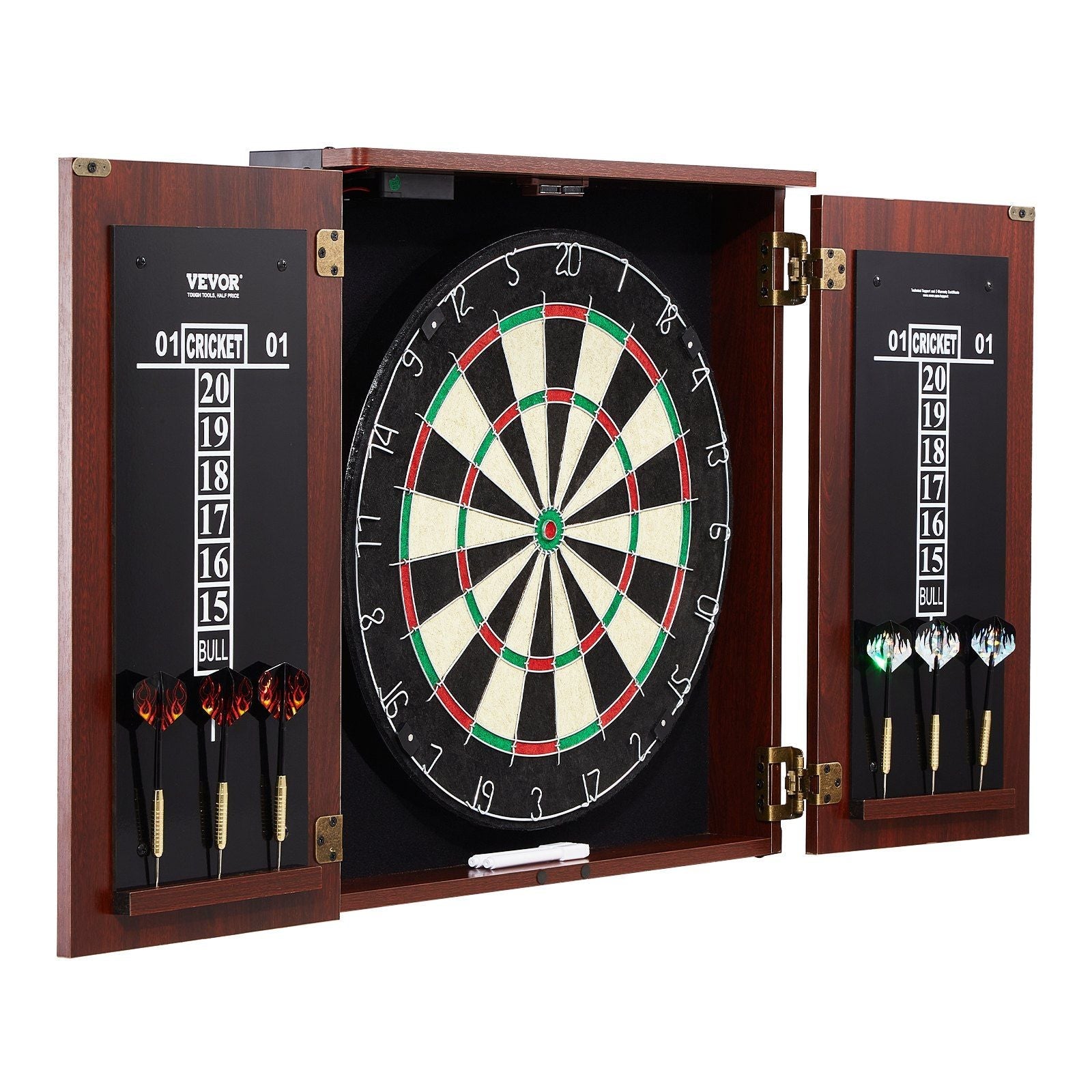 Official Size Dartboard & Cabinet Set