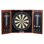 Dartboard and Cabinet Set Official Size Complete dart board Accessory Steel Tip Dart