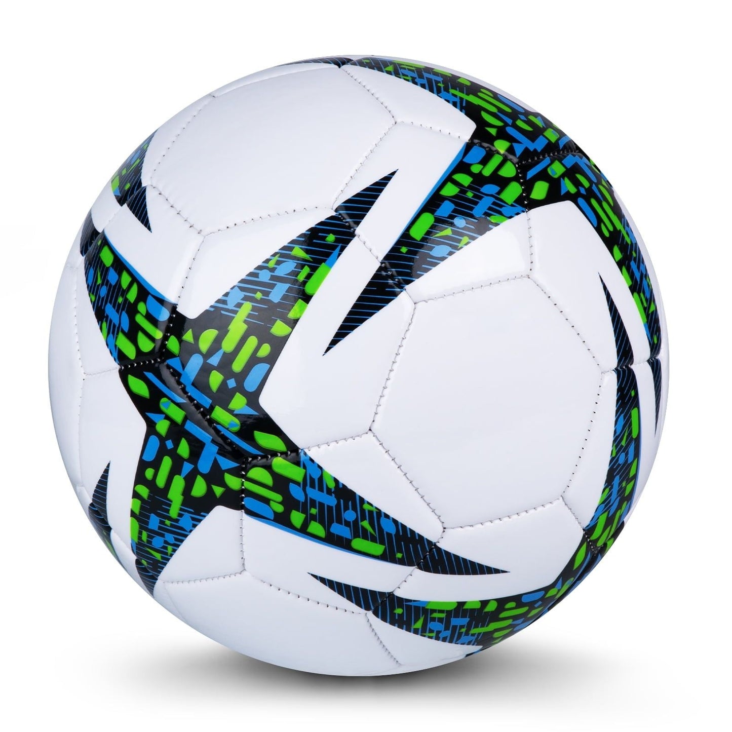Size 5 Blue Soccer Ball for Kids Ages 12+, Soft TPU Cover & Air-Retaining Bladder – Ideal for Practice, Games & Training