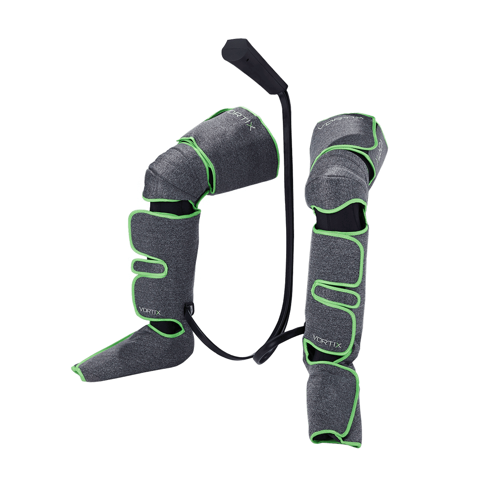 Heat-Enhanced Vortix Leg Compression Device