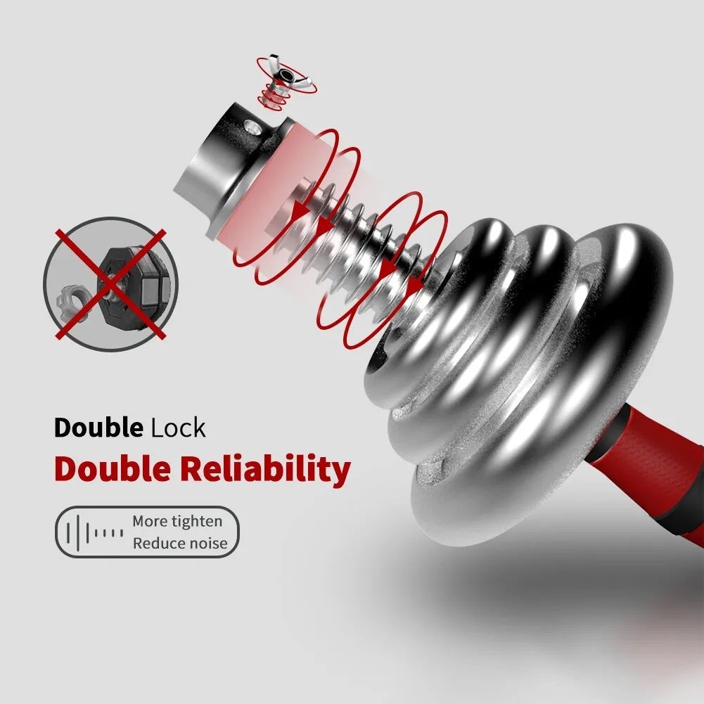 Adjustable 66 Pounds Dumbbell Set