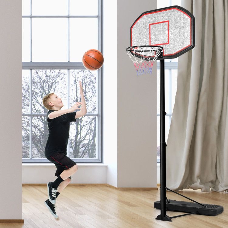 Indoor/Outdoor Height Adjustable Basketball Hoop