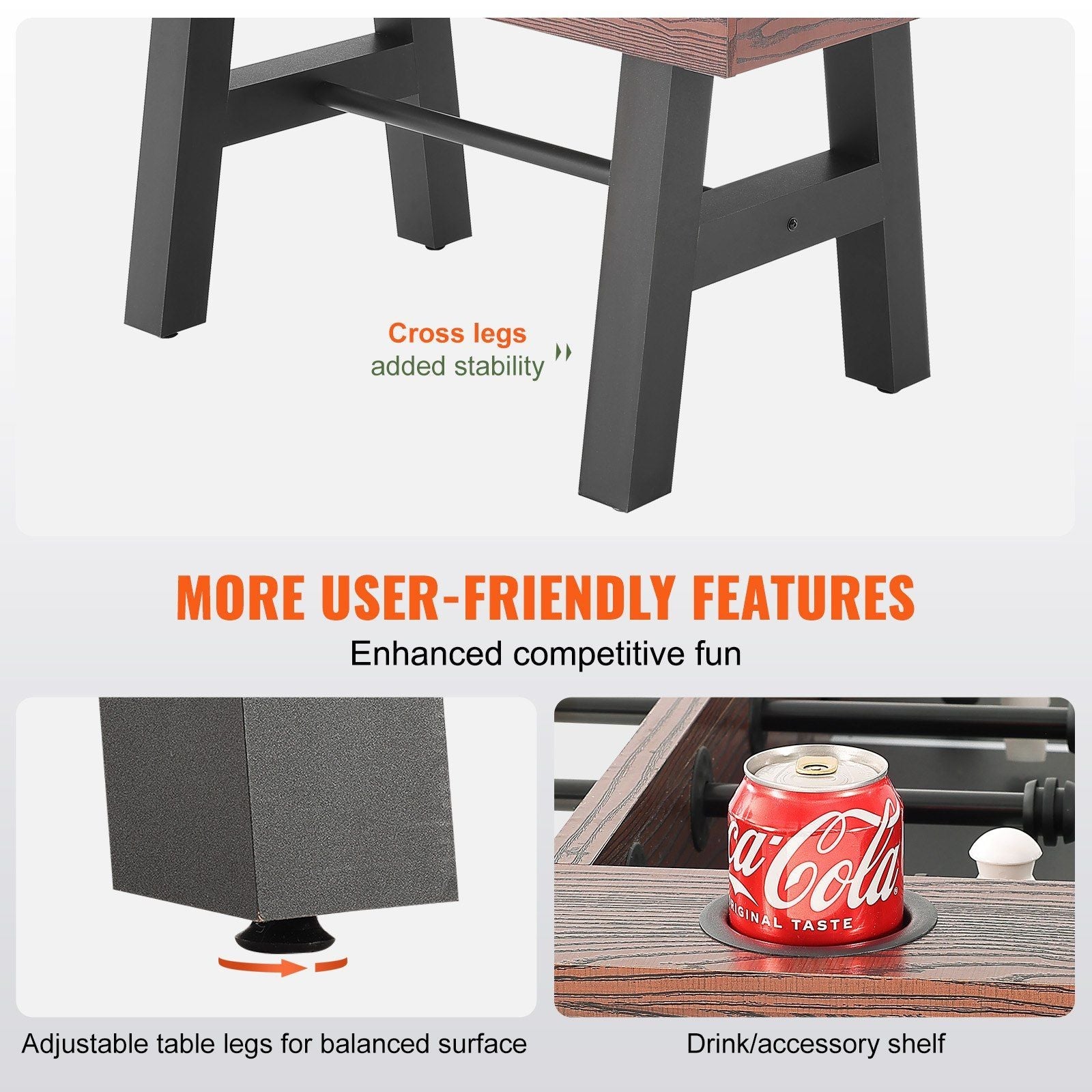 55-inch Standard Size Foosball Table