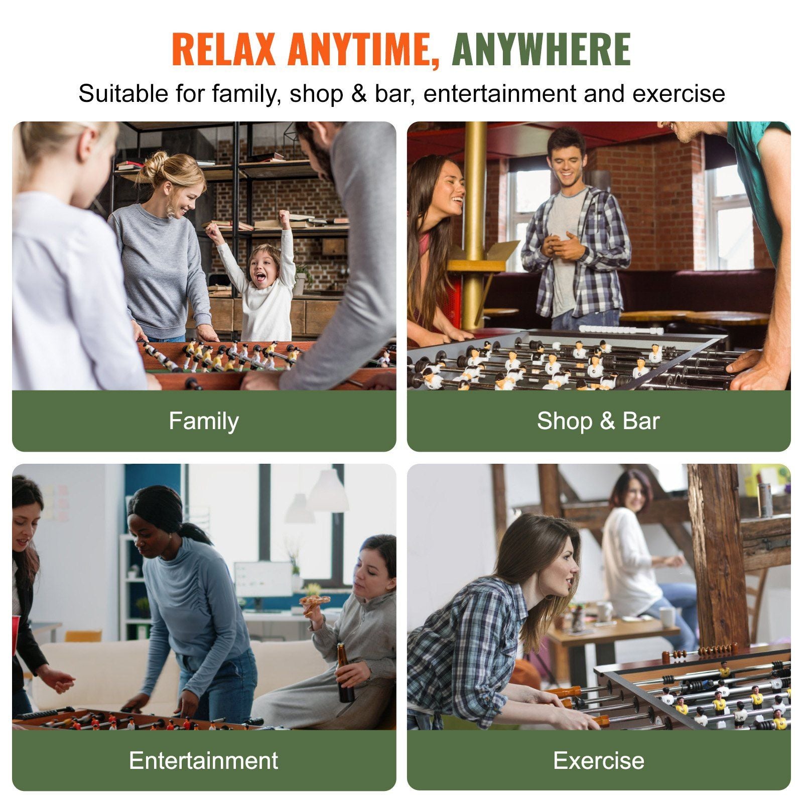 55-inch Standard Size Foosball Table