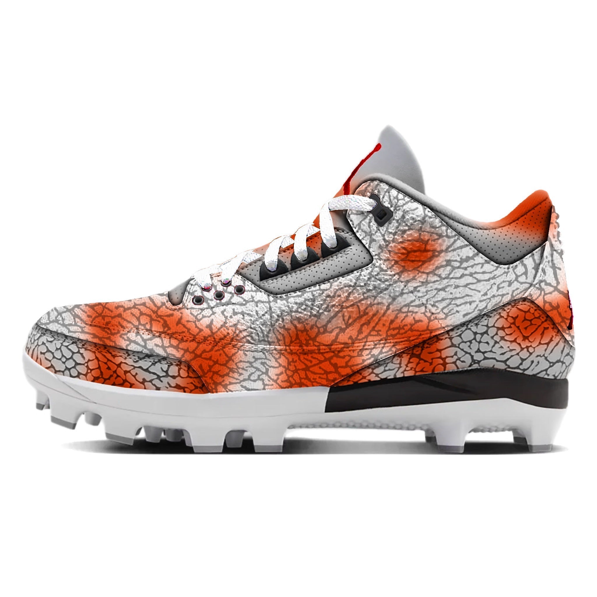 "Elephant Koi" Jordan 3 Retro MCS Baseball & Softball Cleats