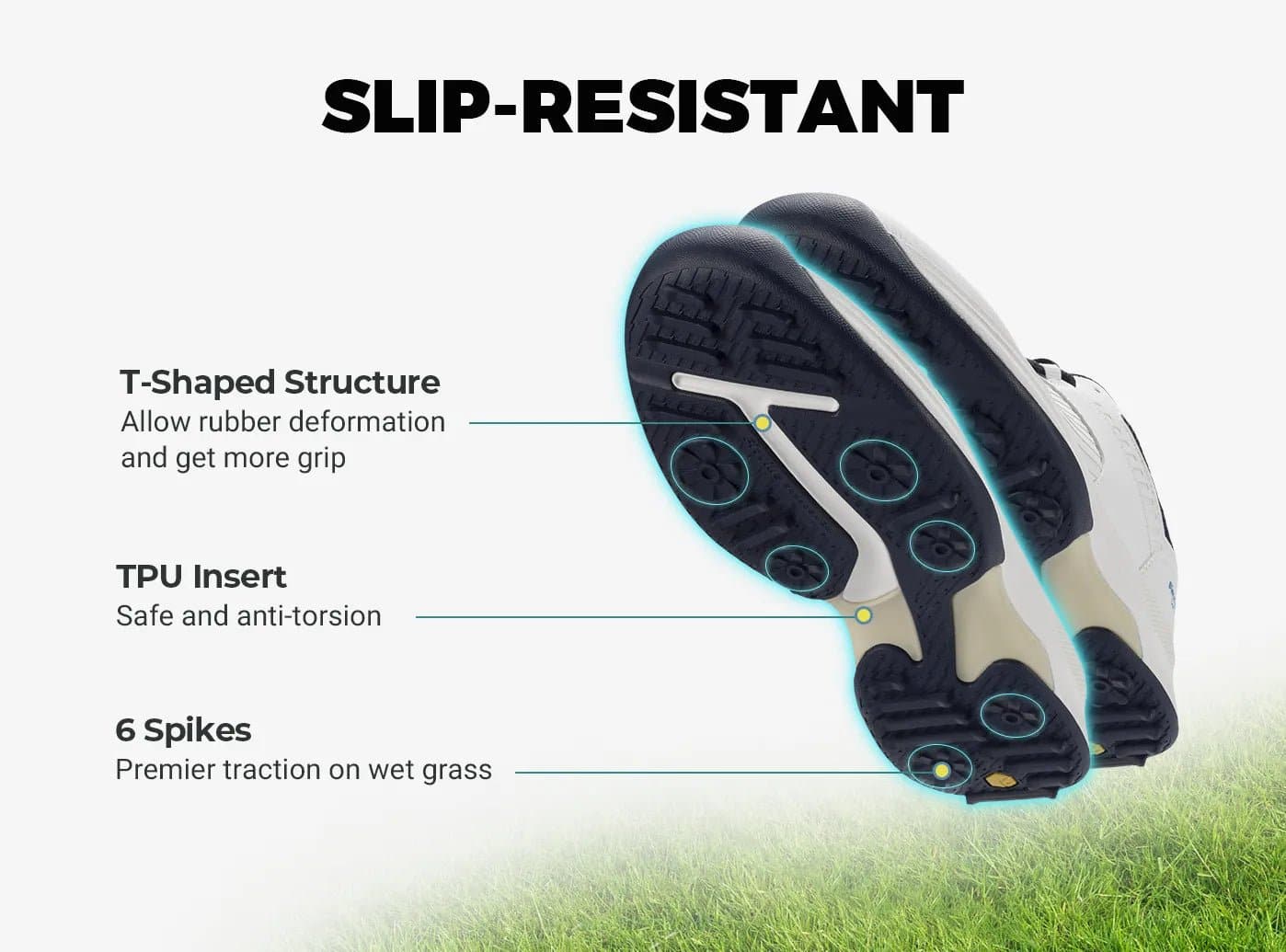 FitVille Men's SpeedEx Golf Shoes V4 - 13