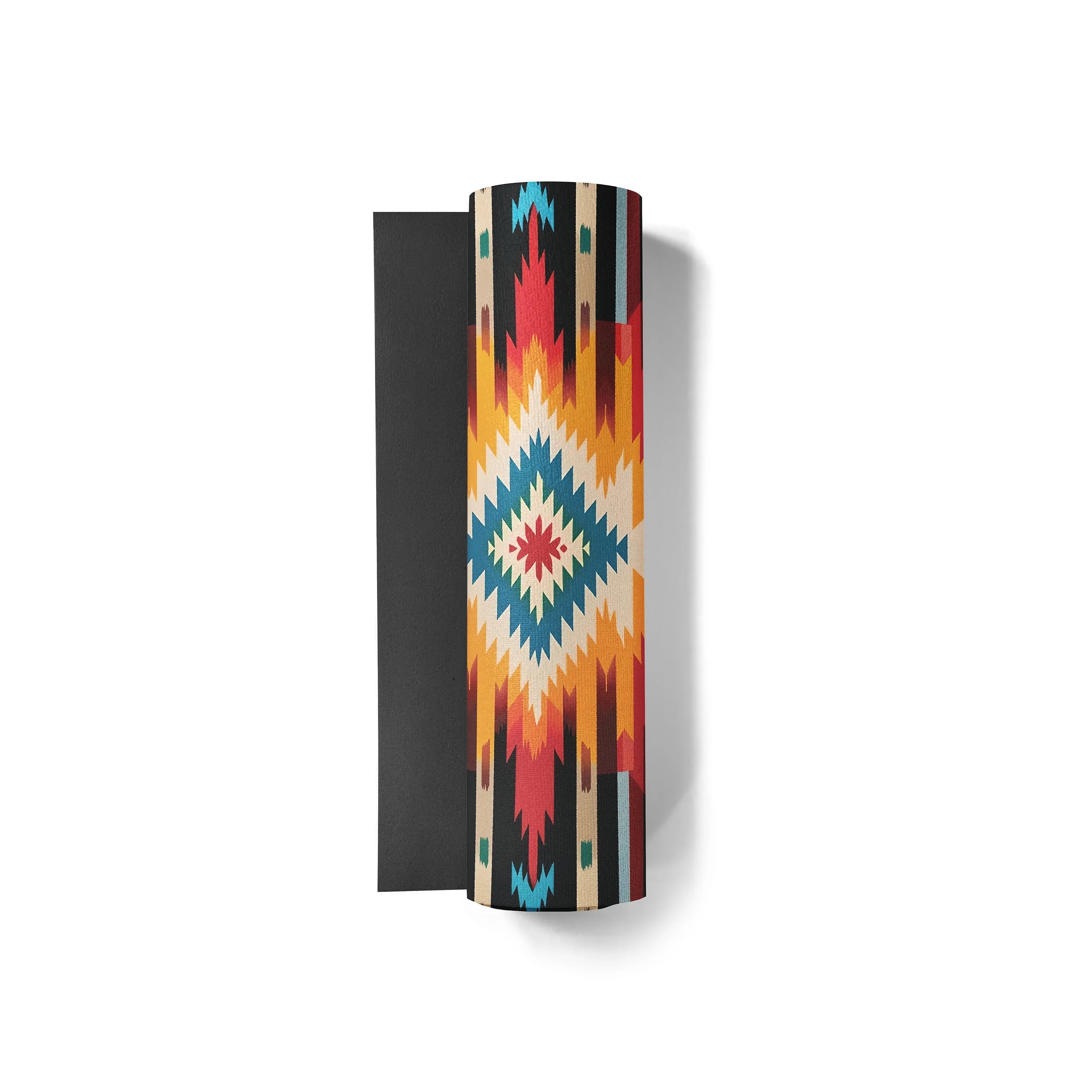 Fox Trail Yoga Mat – 6 Mm Extra Thick, Double-sided Non-slip, Eco-friendly Per With Multi-color Striped Design | Yune Yoga