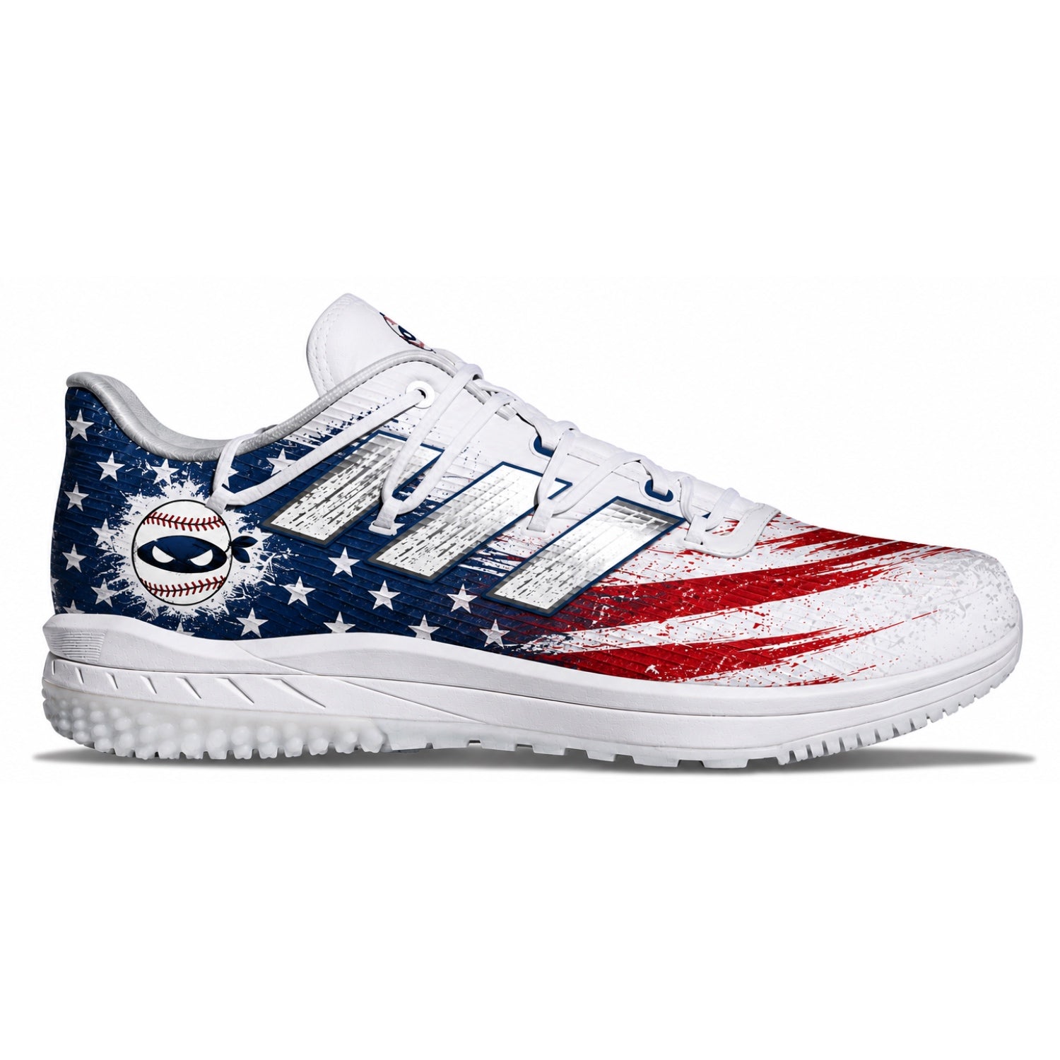 "Freedom Ninja" Adidas Adizero Afterburner 8 Turf Shoes