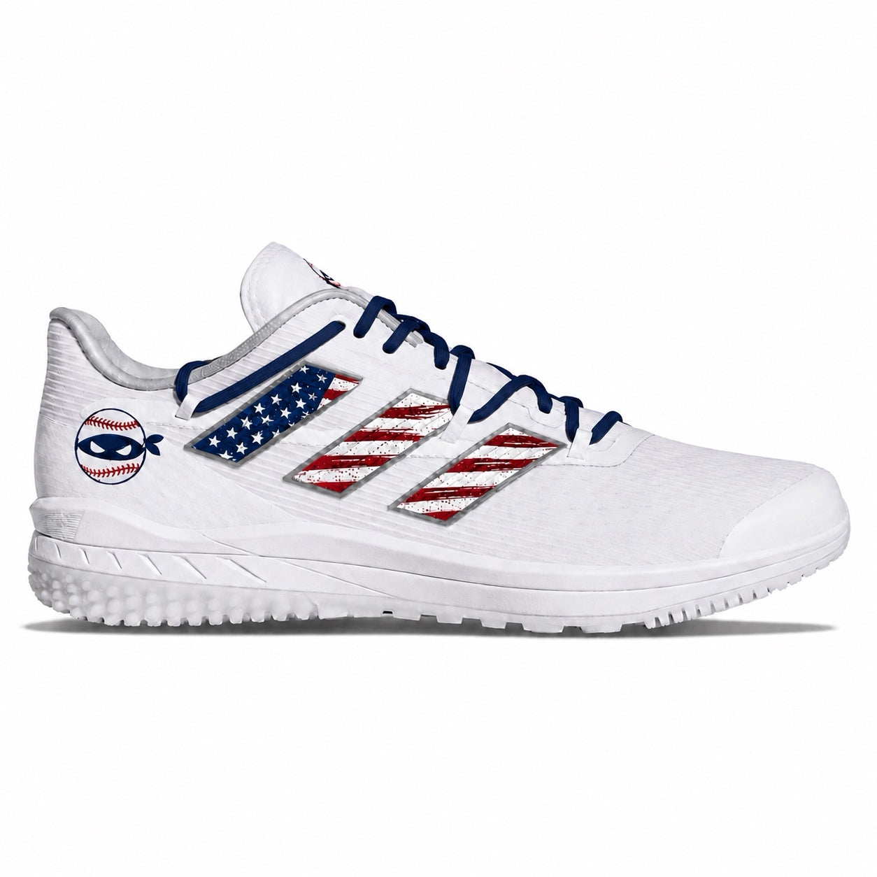 "Freedom Ninja Alternate" Adidas Adizero Afterburner 8 Turf Shoes