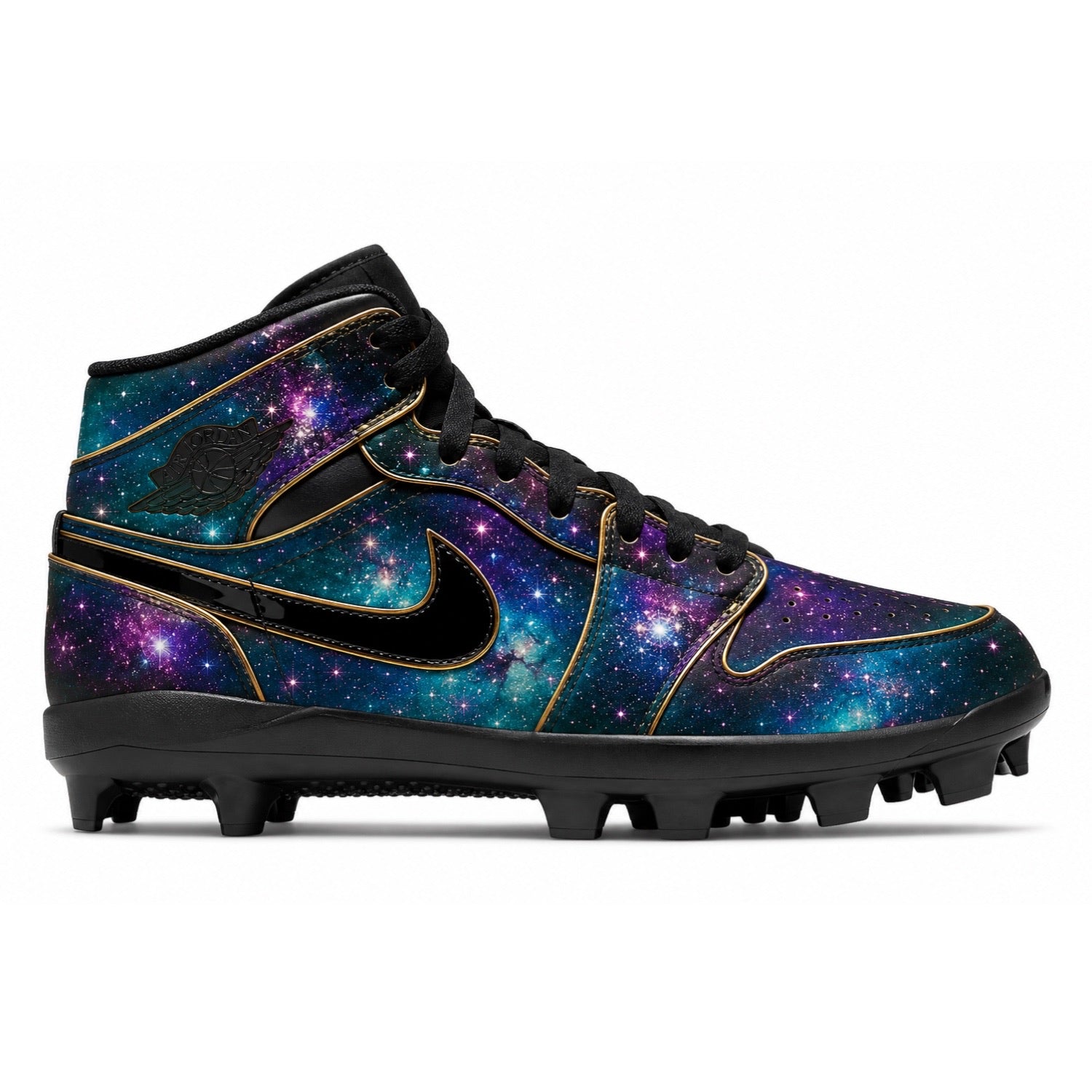 "Galaxy Gold" Jordan 1 Retro MCS Cleats