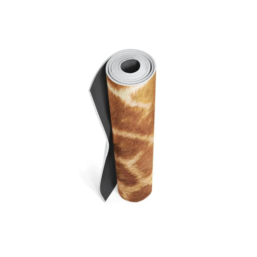 Giraffe Print Eco Yoga Mat – 6mm Support, Non-slip Surface | Yune