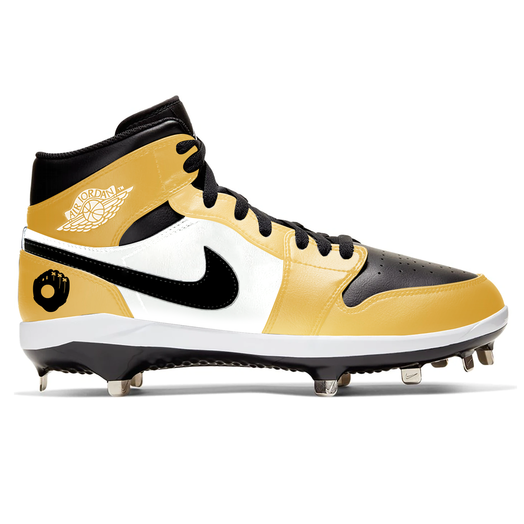 "Gold Glove" Jordan 1 Retro Cleats