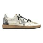 Golden Goose Ball Star Women Sneakers White Silver Glitter