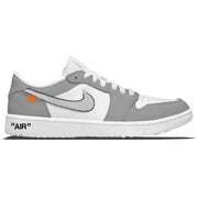 "Gray Force OW" Jordan 1 Golf Shoes