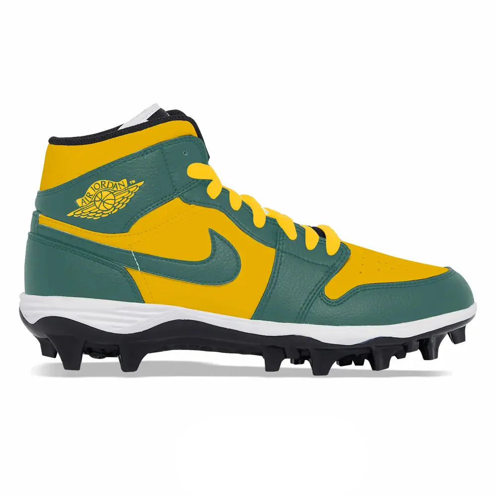 "Green Bay” Jordan 1 TD Cleats