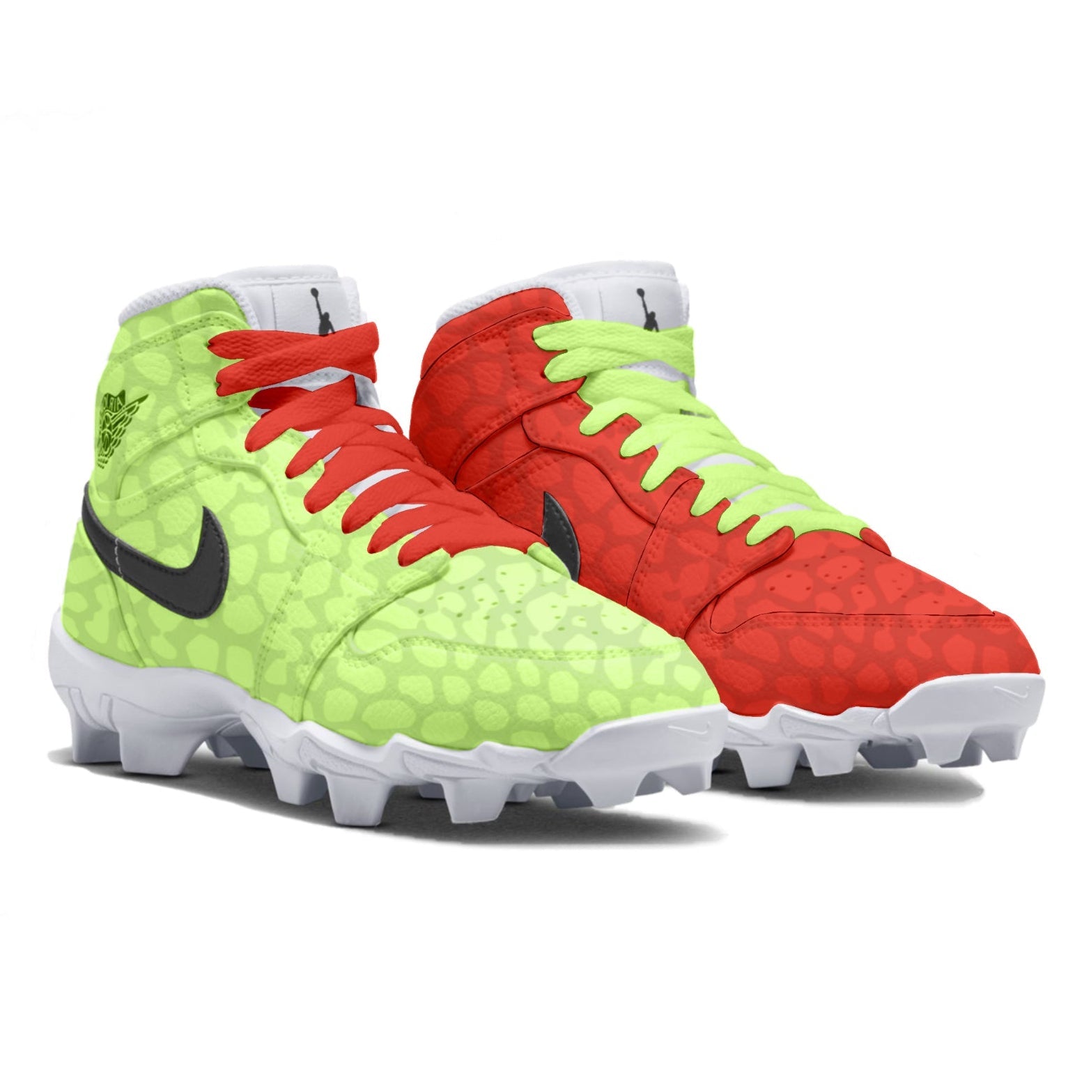 Nike "Grinch Mix" Jordan 1 Kids' Multisport Cleats
