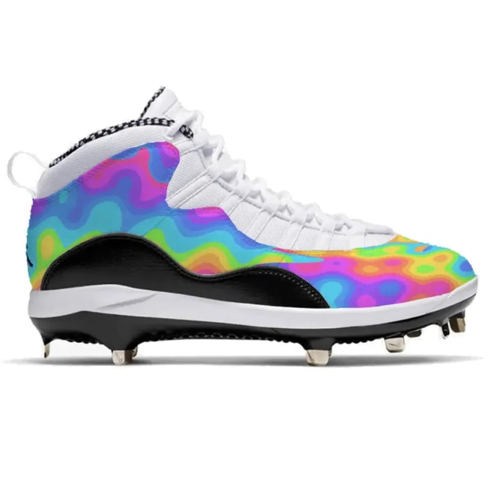 "Heat Map” Jordan 10 Retro Metal Baseball Cleats