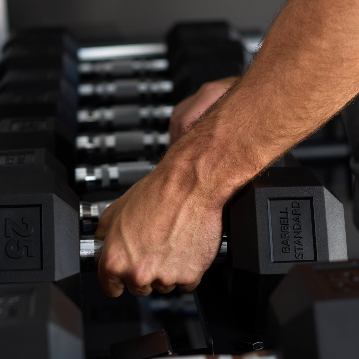 Rubber Hex Dumbbell Sets