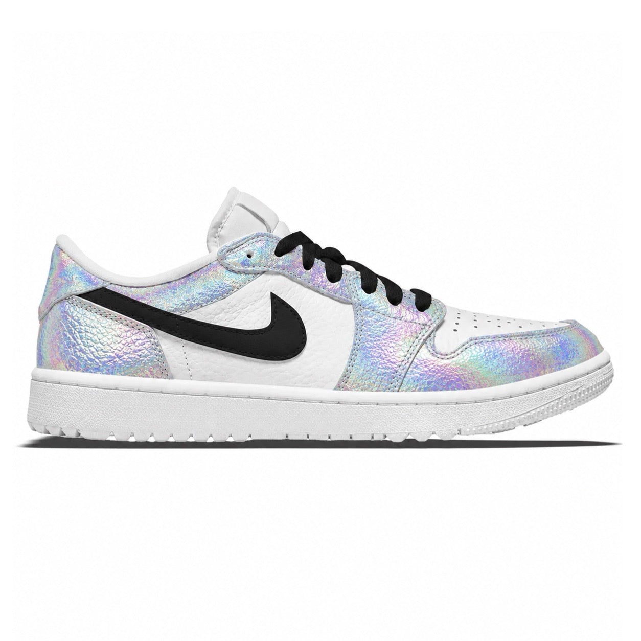 "Holographic" Jordan 1 Golf Shoes