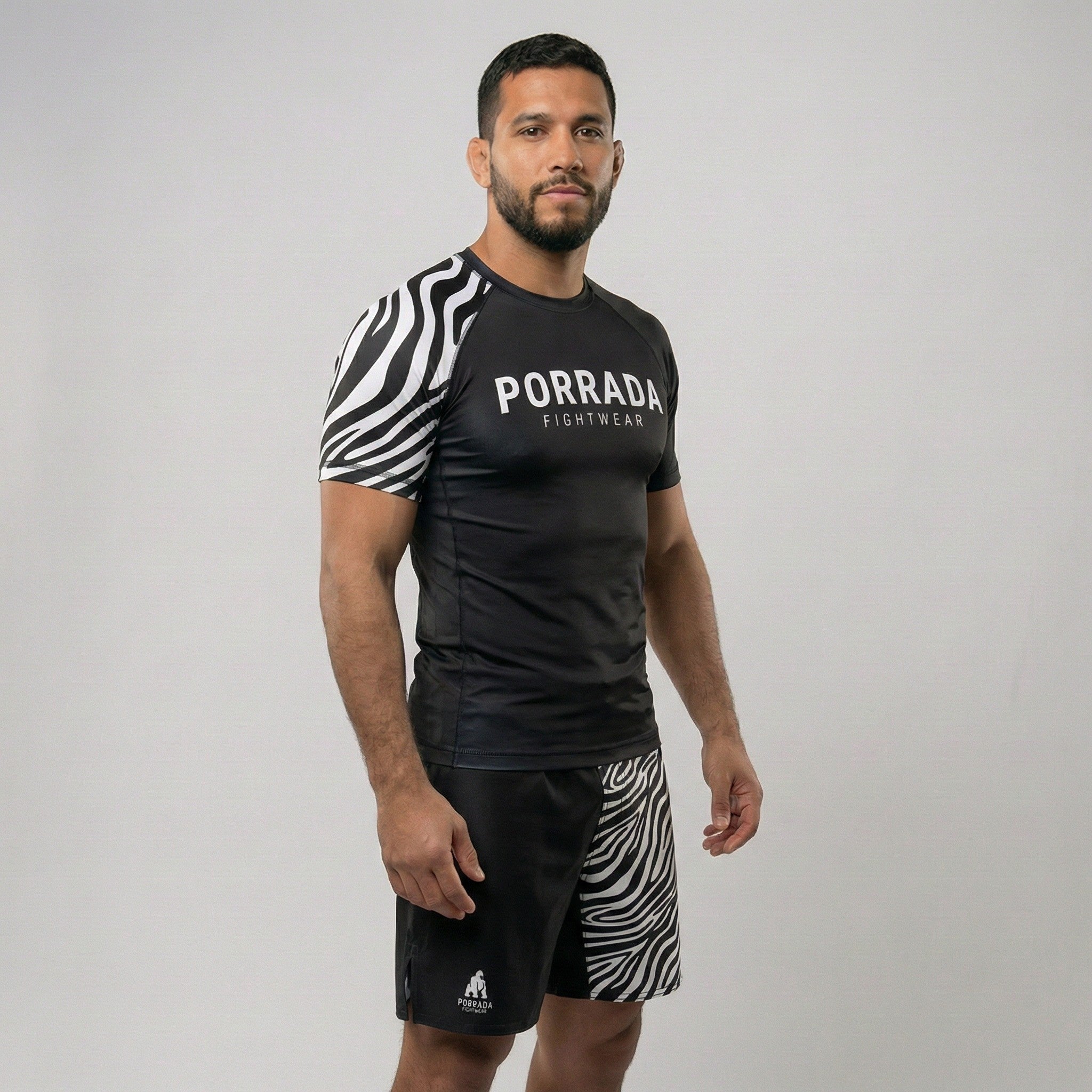 IBJJF White Ranked Short Sleeve Rash Guard