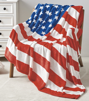 American USA Flag Oversized 50x70" Throw Blanket