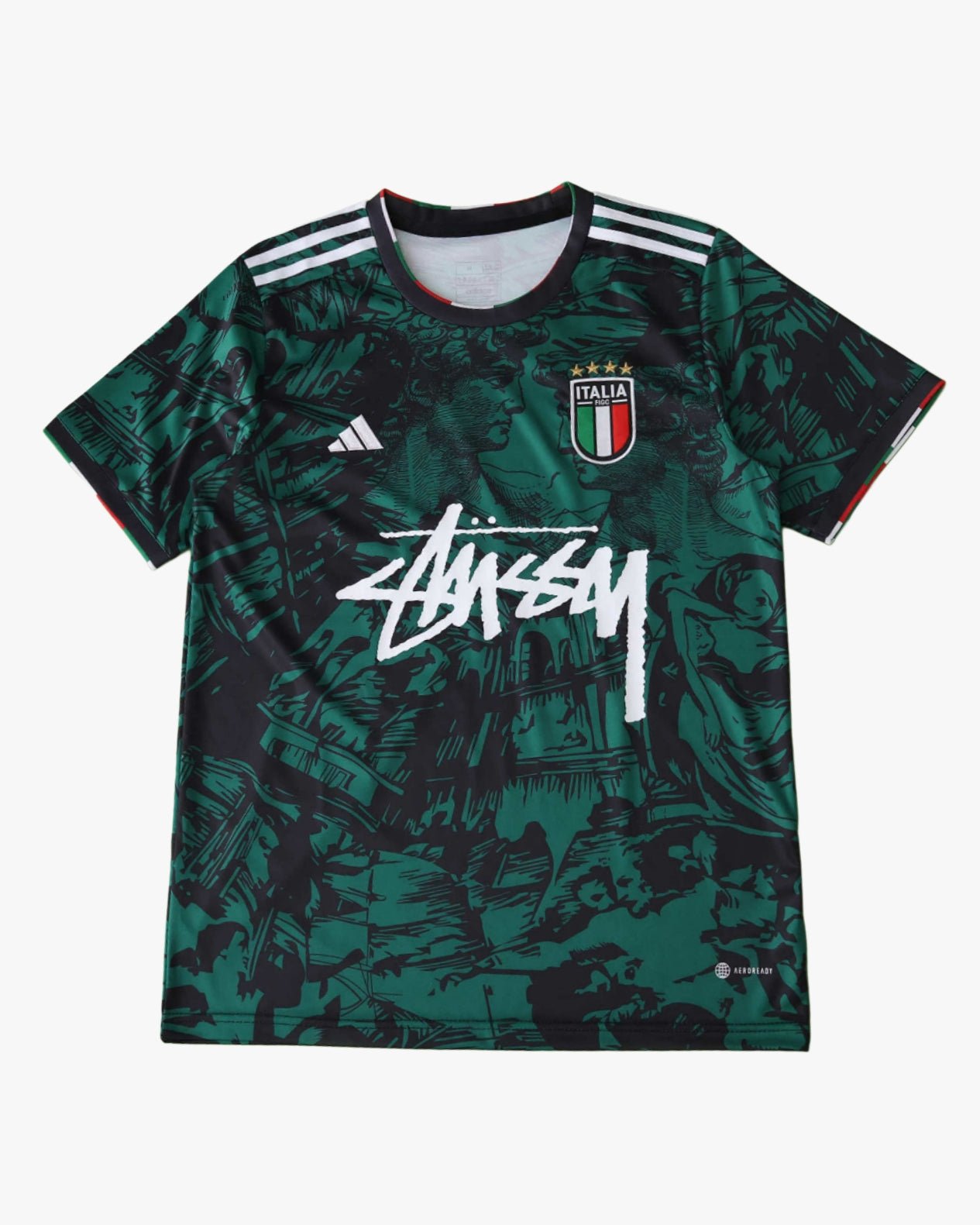 Italy Azzuro Era x Stussy Premium Kit Jersey