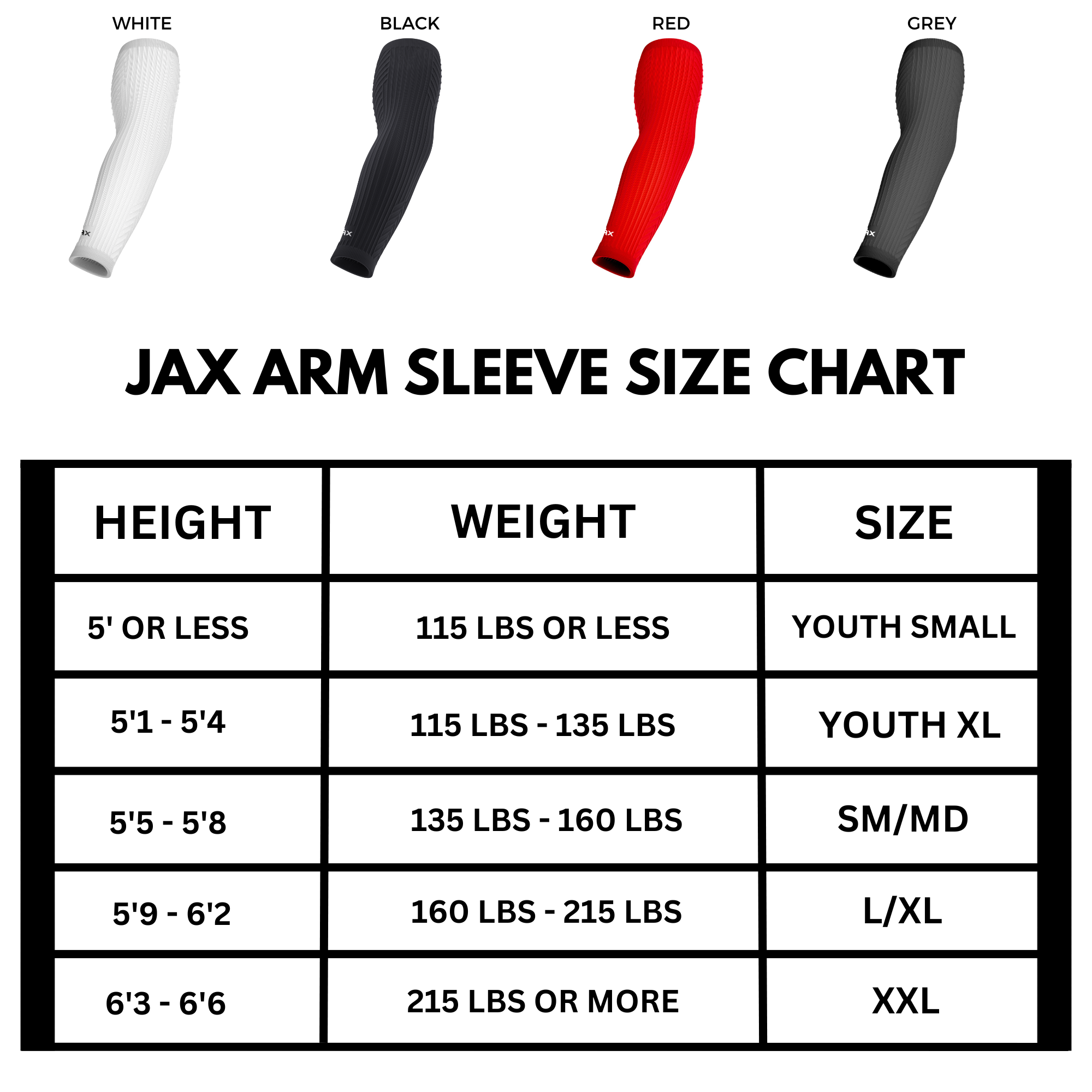 Jax Restore Recovery Premium Arm Sleeve (Grey)