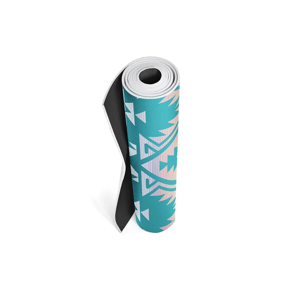 Jerome Lake Yoga Mat – 6 Mm Extra Thick, Double-sided Non-slip, Eco-friendly Per With Deep Blue Water Design | Yune Yoga