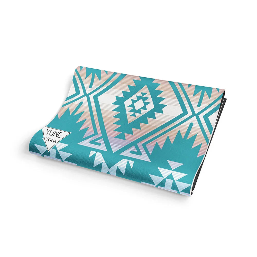 Jerome Lake Yoga Mat – 6 Mm Extra Thick, Double-sided Non-slip, Eco-friendly Per With Deep Blue Water Design | Yune Yoga