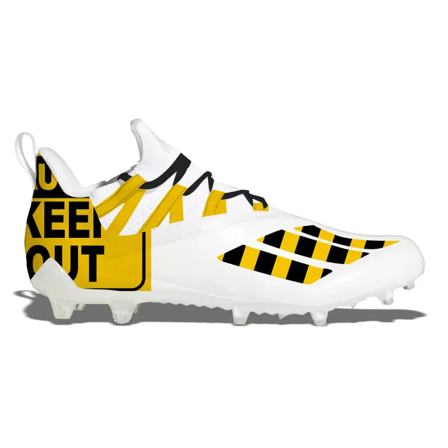 "Keep Out" Adidas Adizero 11.0 Football Cleats