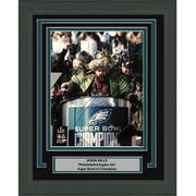 Framed Autographed/Signed Jason Kelce Super Bowl Parade Speech Mummers Philadelphia Eagles 16x20 Football Photo PSA/DNA COA