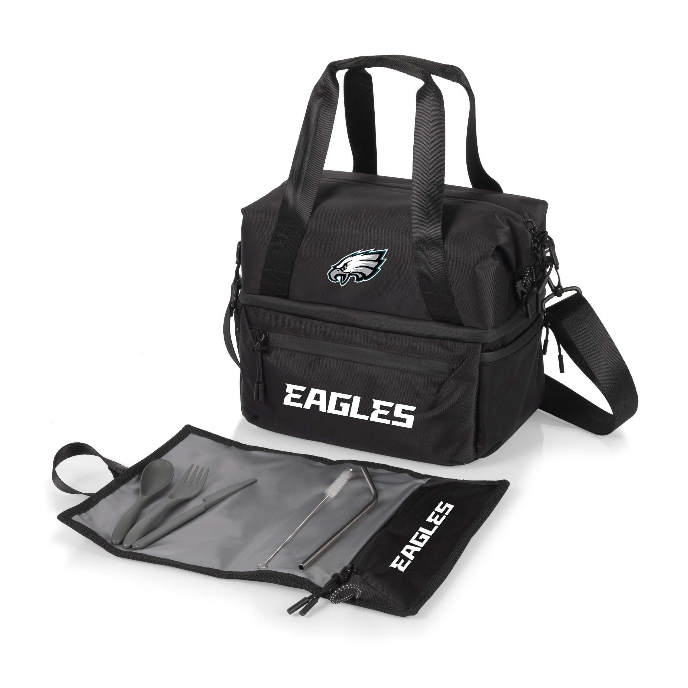 Philadelphia Eagles Tarana Recycled Lunch Bag Cooler with Utensils
