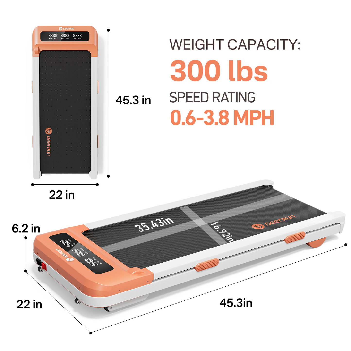 DeerRun Z10 12% Auto Incline Smart Walking Pad Treadmill