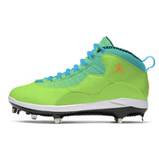 "Limeade” Jordan 10 Retro Metal Baseball Cleats