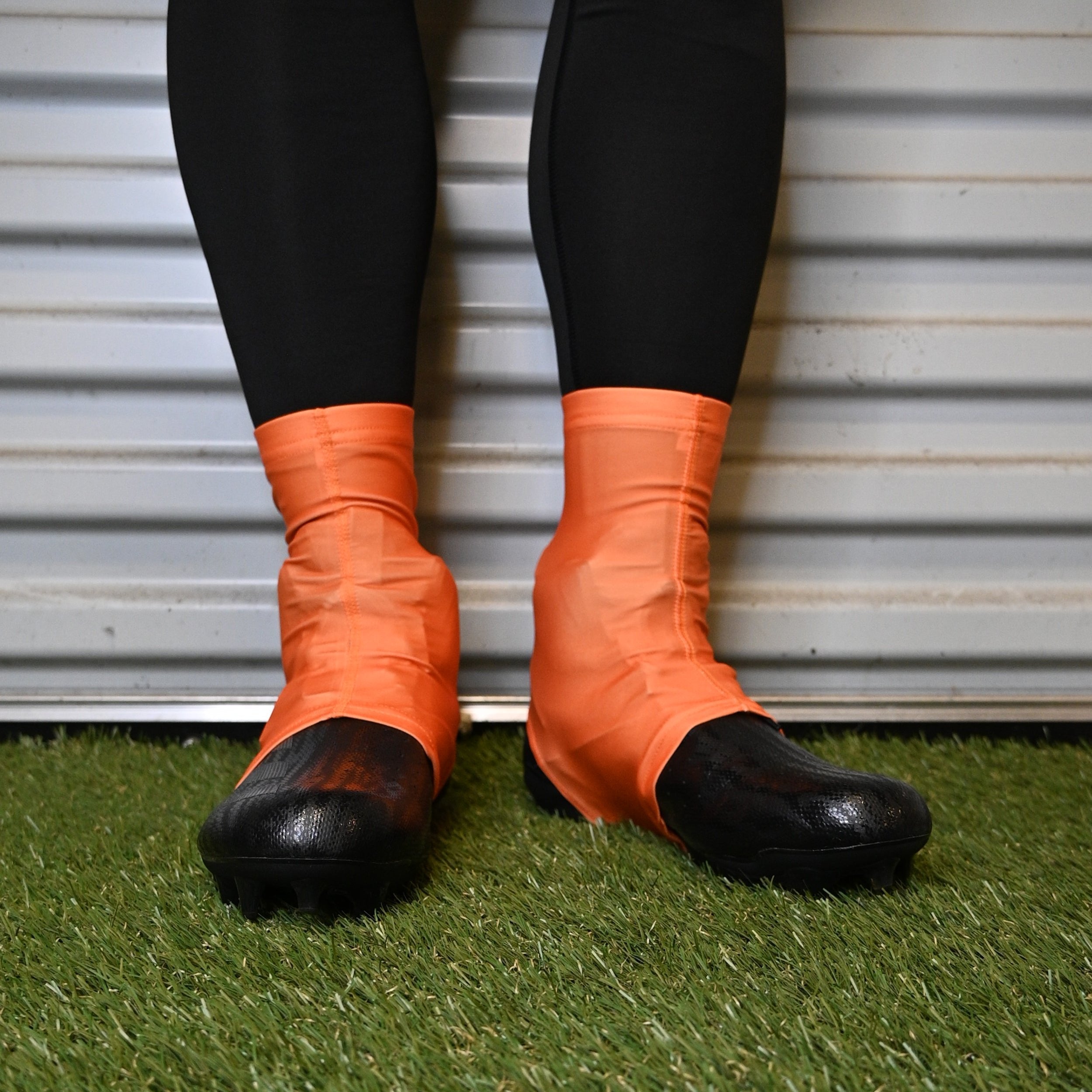 Orange Cleat Covers (Spats)