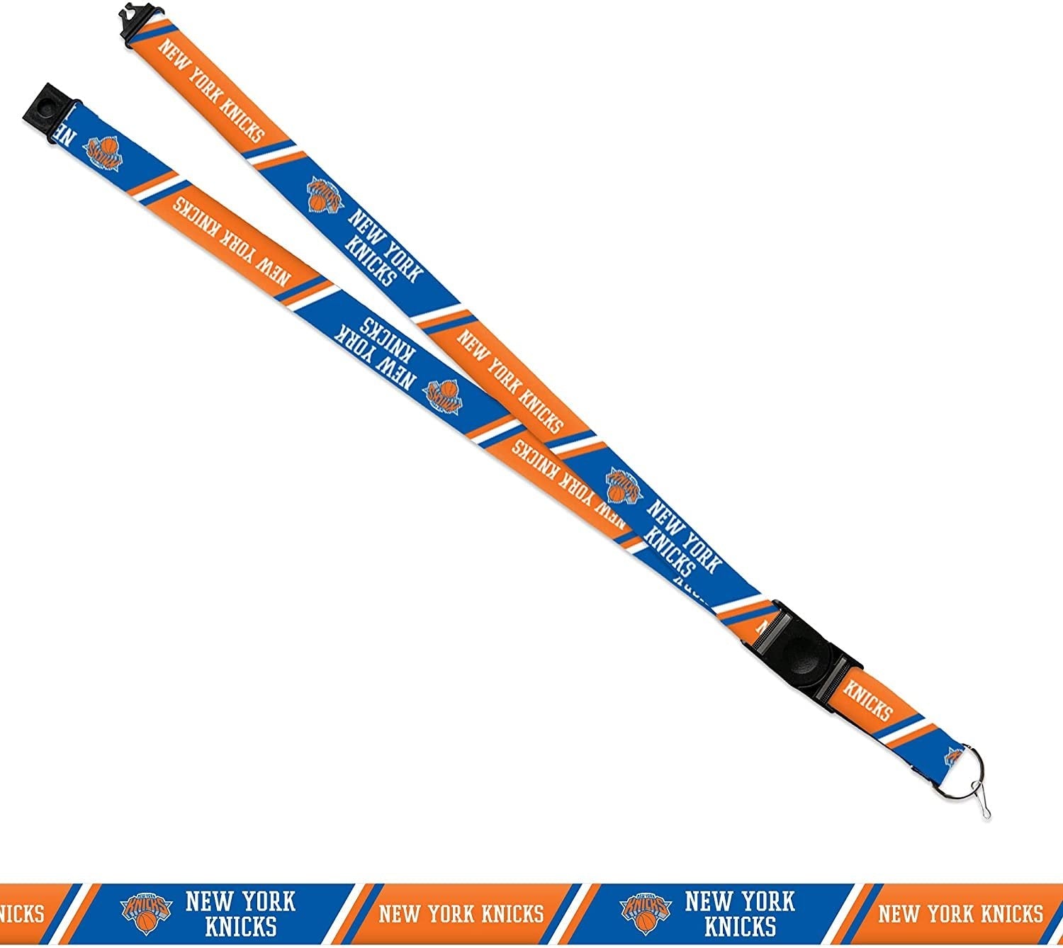 New York Knicks Premium Lanyard Keychain 18 Inch Button Clip Safety Breakaway