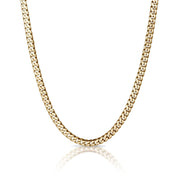 6mm Cuban Link 14K Gold Plated Stainless Steel Chain Necklace