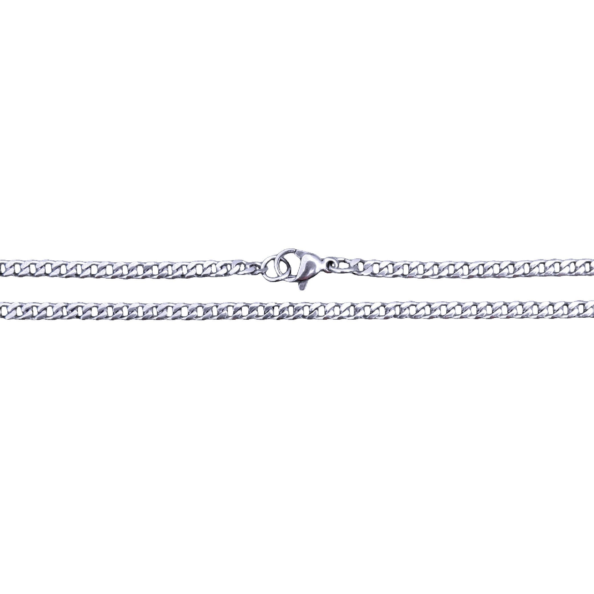 3mm Cuban Link Chain Stainless Steel Necklace