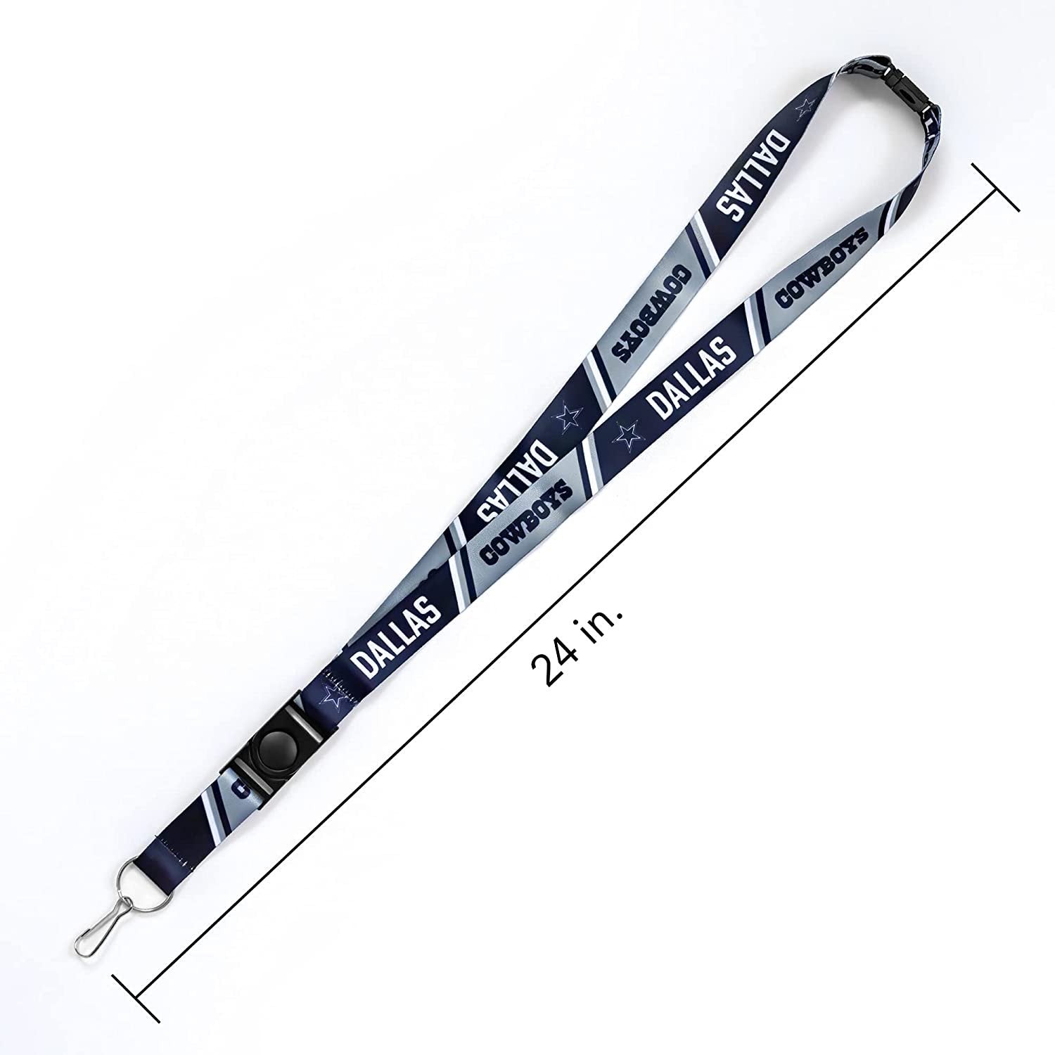 New York Knicks Premium Lanyard Keychain 18 Inch Button Clip Safety Breakaway