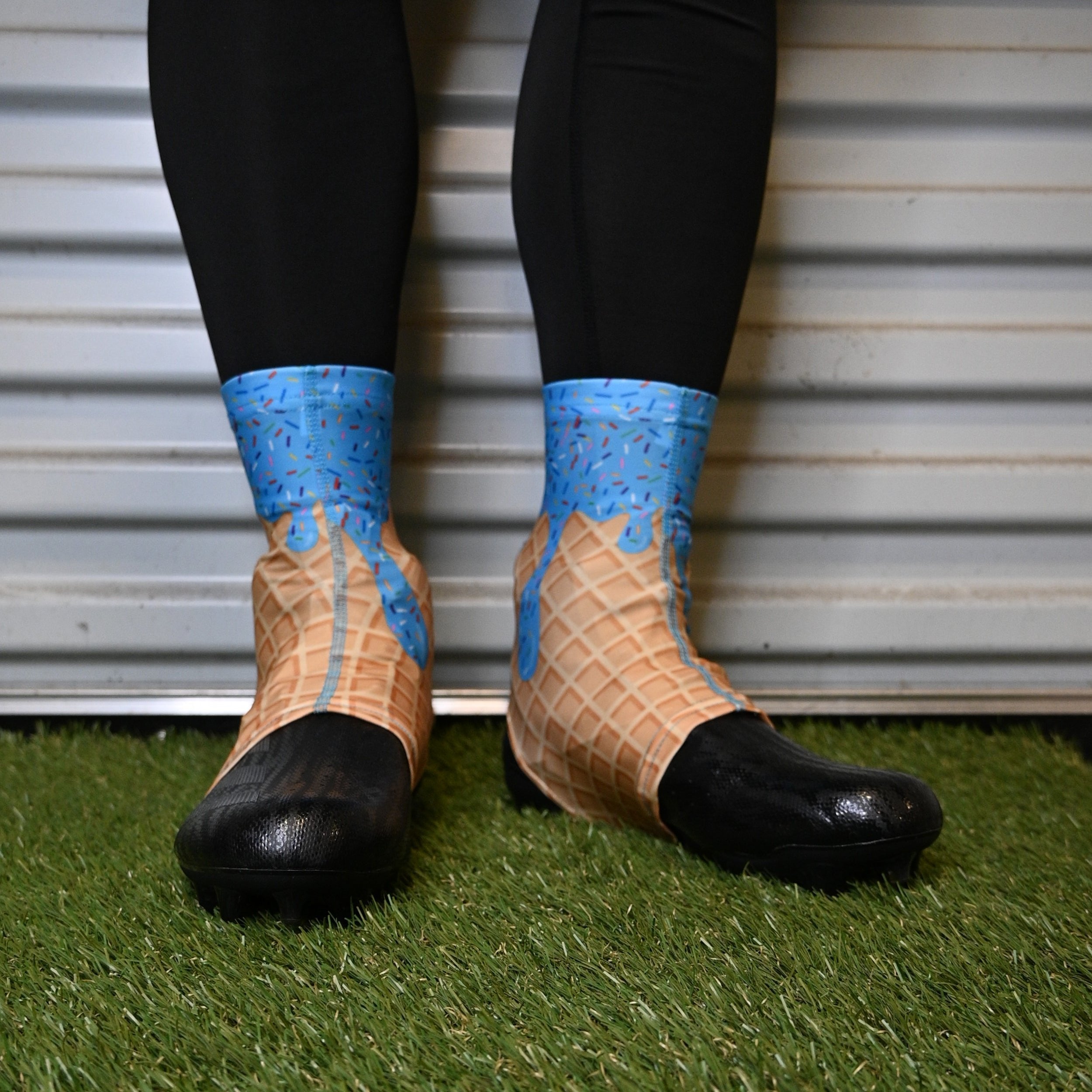 Blue Ice Cream Cleat Covers (Spats)